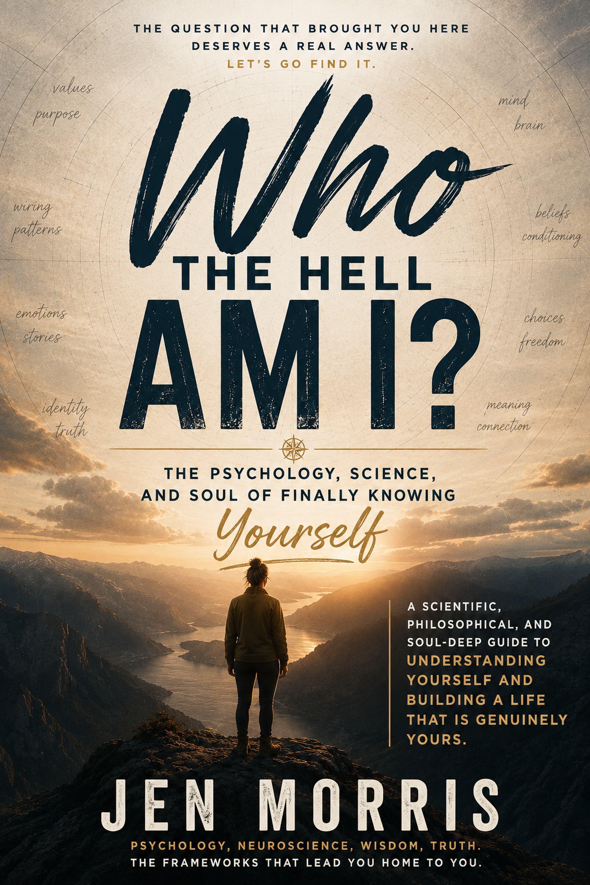Who The Hell Am I? book cover by Jen Morris